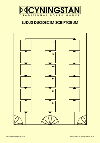 3D file Ludus Duodecim Scriptorum - Board Game 🚗・Template to